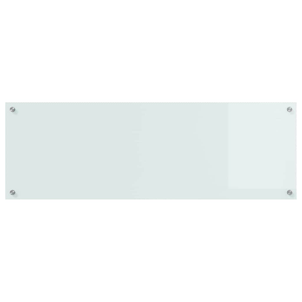 vidaXL Πλάτη κουζίνας 2 τμχ. Λευκό 120 x 40 cm σκληρυμένο γυαλί