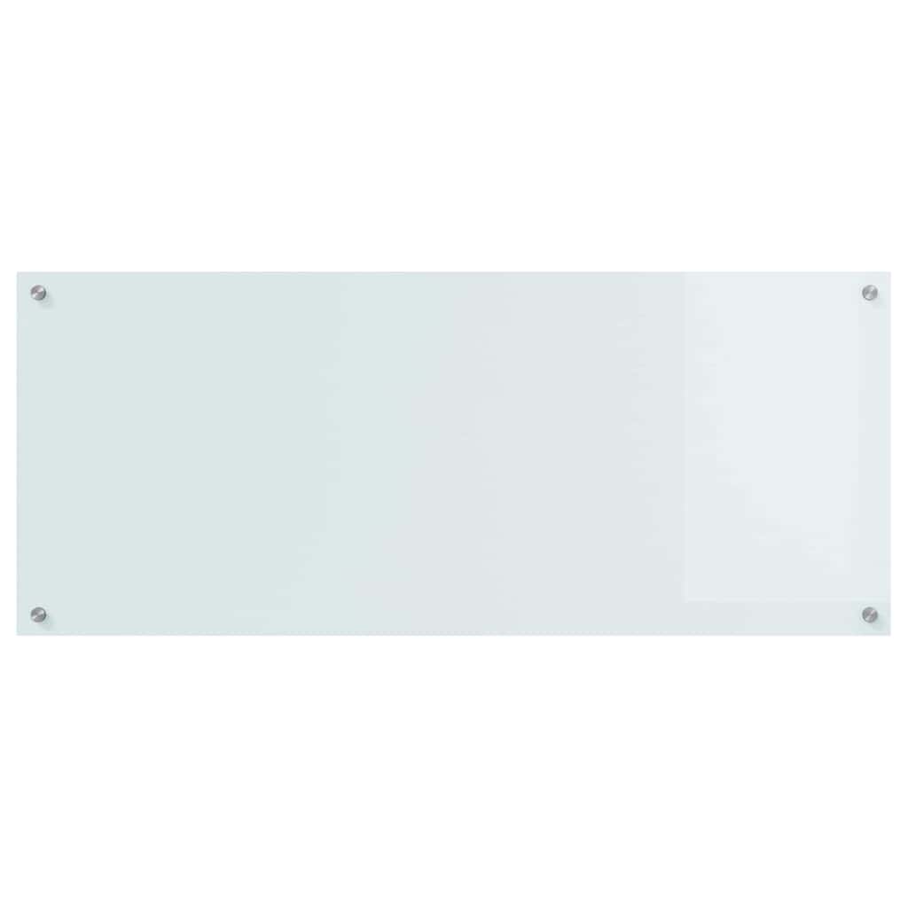 vidaXL Πλάτη κουζίνας 2 τμχ. Λευκό 120 x 50 cm σκληρυμένο γυαλί