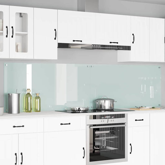 vidaXL Πλάτη κουζίνας 2 τμχ. Λευκό 120 x 60 cm σκληρυμένο γυαλί