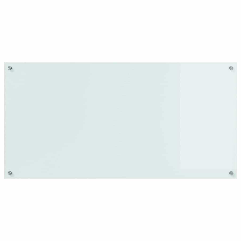 vidaXL Πλάτη κουζίνας 2 τμχ. Λευκό 120 x 60 cm σκληρυμένο γυαλί