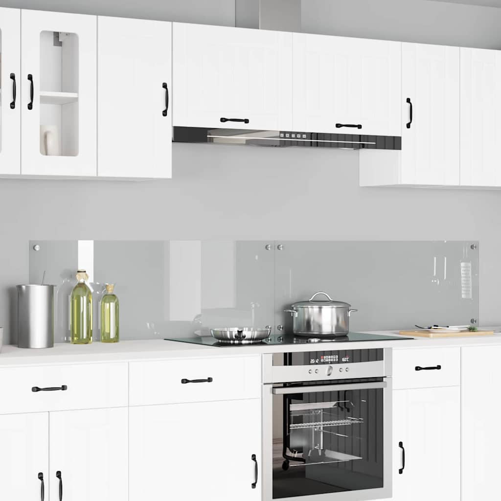 vidaXL Πλάτη κουζίνας 2 τμχ. Διαφανές 110 x 40 cm σκληρυμένο γυαλί