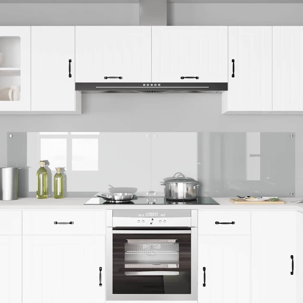 vidaXL Πλάτη κουζίνας 2 τμχ. Διαφανές 110 x 50 cm σκληρυμένο γυαλί