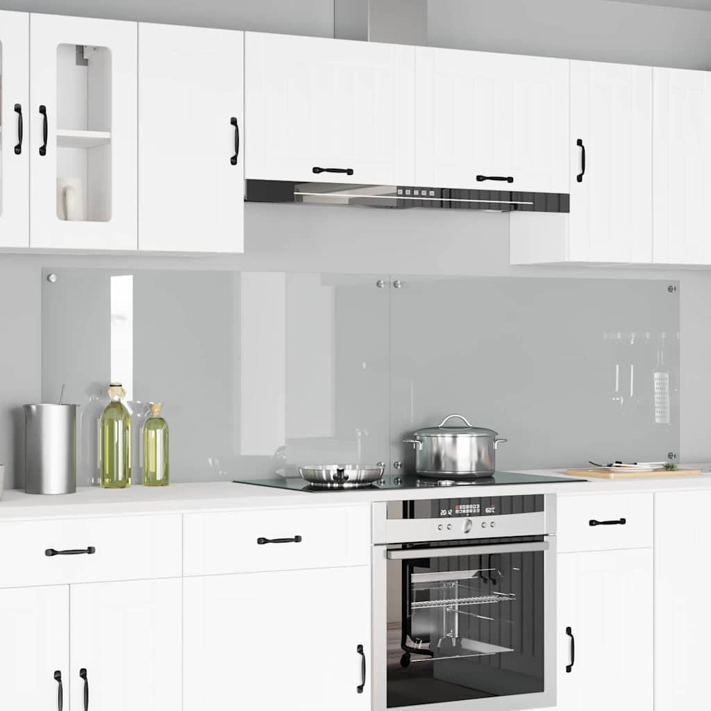 vidaXL Πλάτη κουζίνας 2 τμχ. Διαφανές 110 x 60 cm σκληρυμένο γυαλί