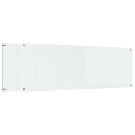 vidaXL Πλάτη κουζίνας 2 τμχ. Διαφανές 120 x 40 cm σκληρυμένο γυαλί