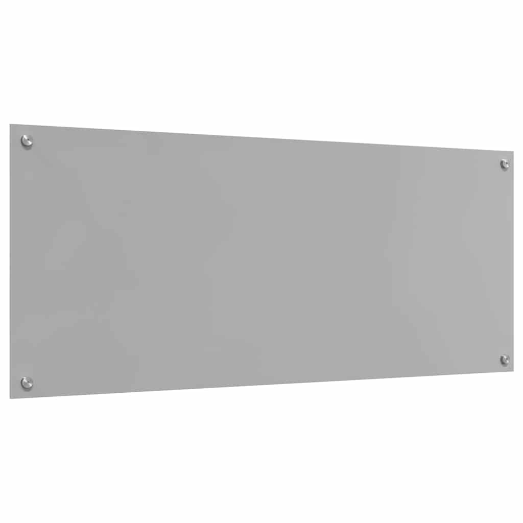 vidaXL Πλάτη κουζίνας 2 τμχ. Ανοιχτό γκρι 120 x 50 cm σκληρυμένο γυαλί