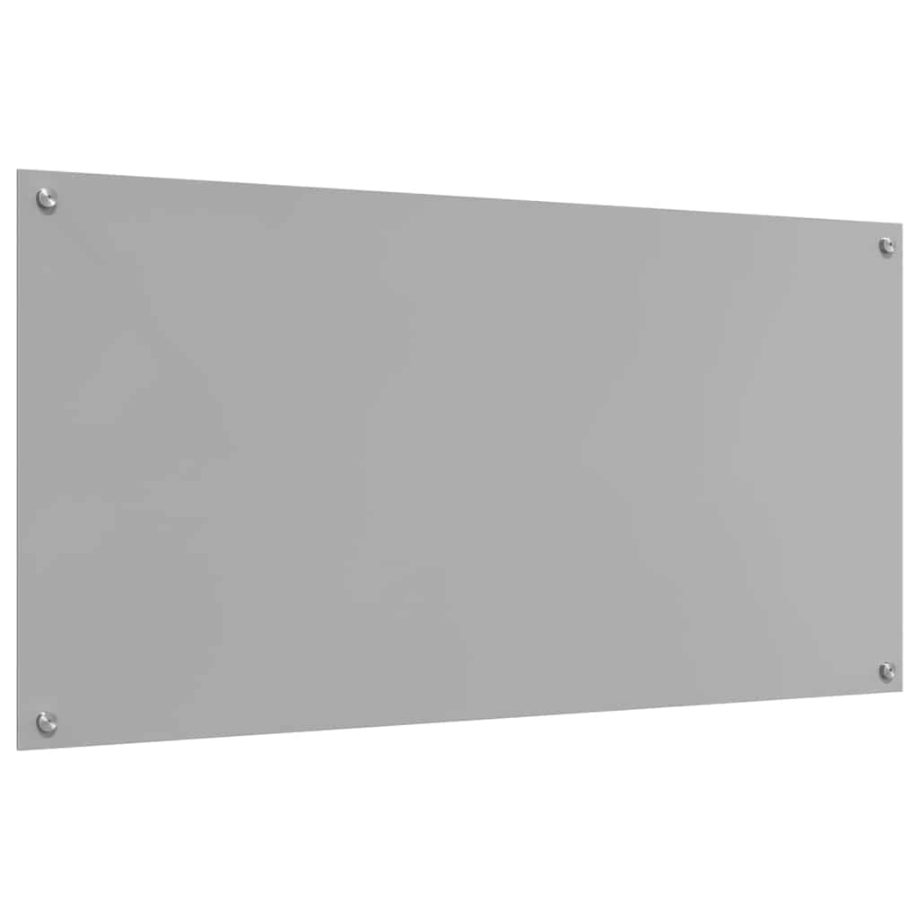 vidaXL Πλάτη κουζίνας 2 τμχ. Ανοιχτό γκρι 120 x 60 cm σκληρυμένο γυαλί