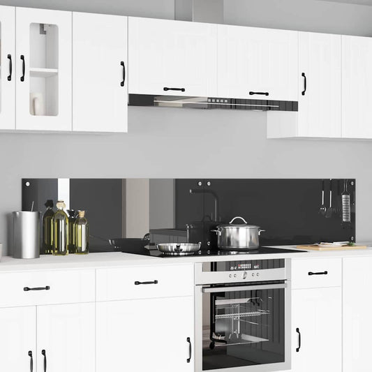 vidaXL Πλάτη κουζίνας 2 τμχ. Σκούρο Γκρι 110 x 40 cm σκληρυμένο γυαλί
