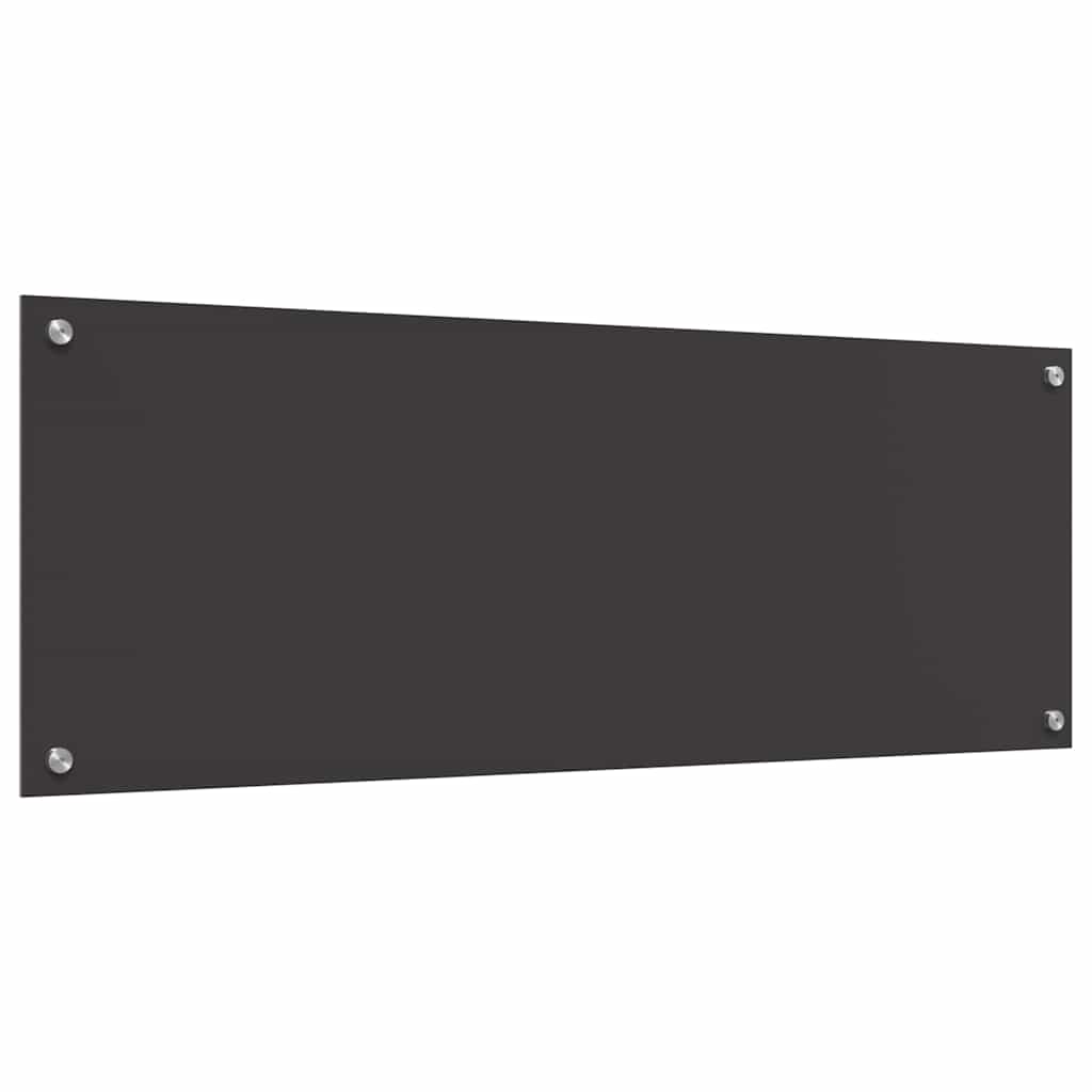 vidaXL Πλάτη κουζίνας 2 τμχ. Σκούρο Γκρι 110 x 40 cm σκληρυμένο γυαλί