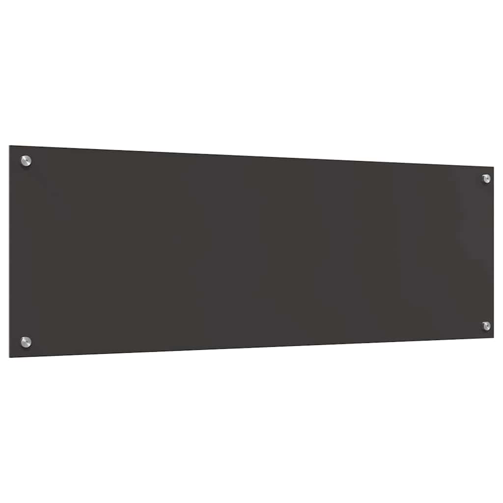 vidaXL Πλάτη κουζίνας 2 τμχ. Σκούρο Γκρι 120 x 40 cm σκληρυμένο γυαλί