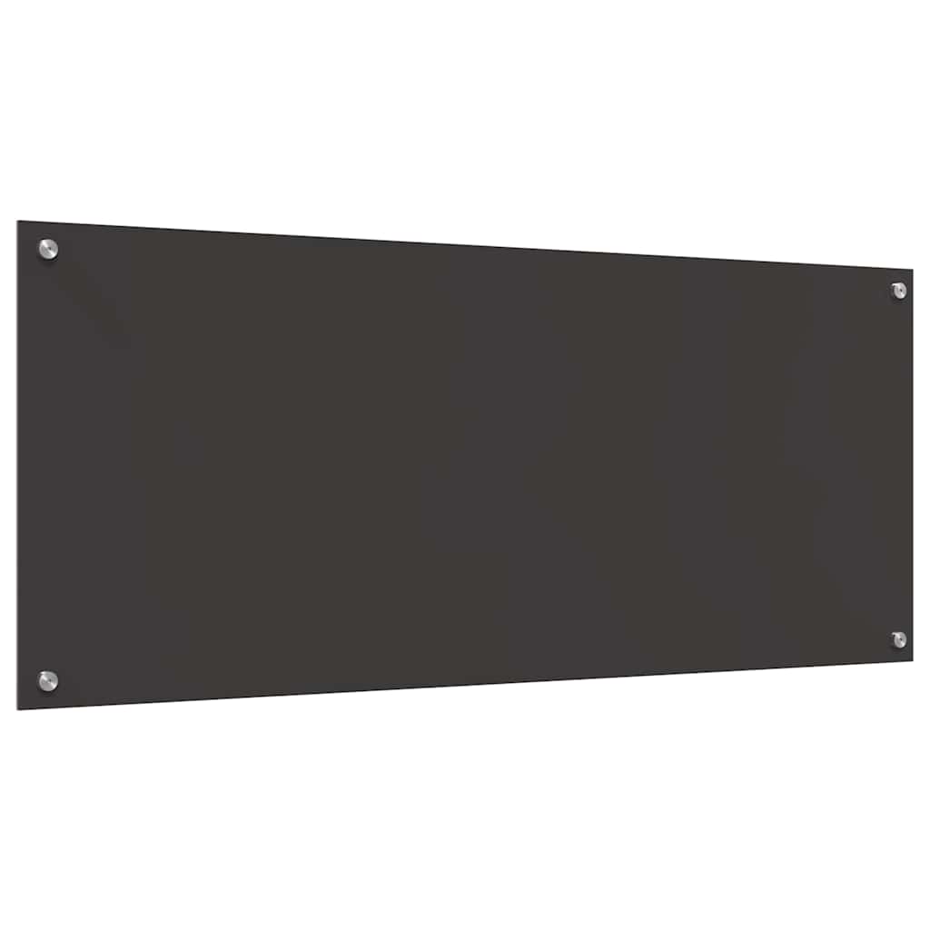 vidaXL Πλάτη κουζίνας 2 τμχ. Σκούρο Γκρι 120 x 50 cm σκληρυμένο γυαλί
