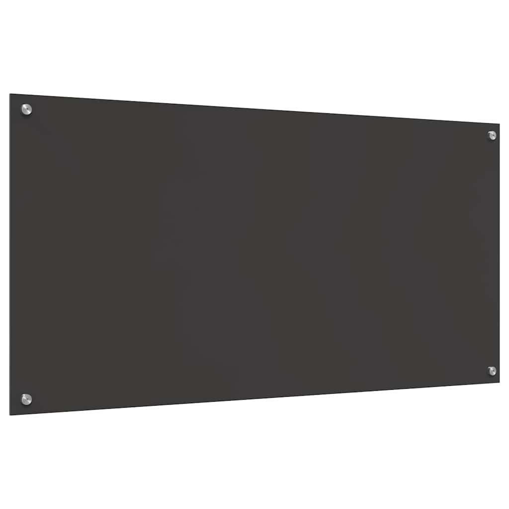 vidaXL Πλάτη κουζίνας 2 τμχ. Σκούρο Γκρι 120 x 60 cm σκληρυμένο γυαλί