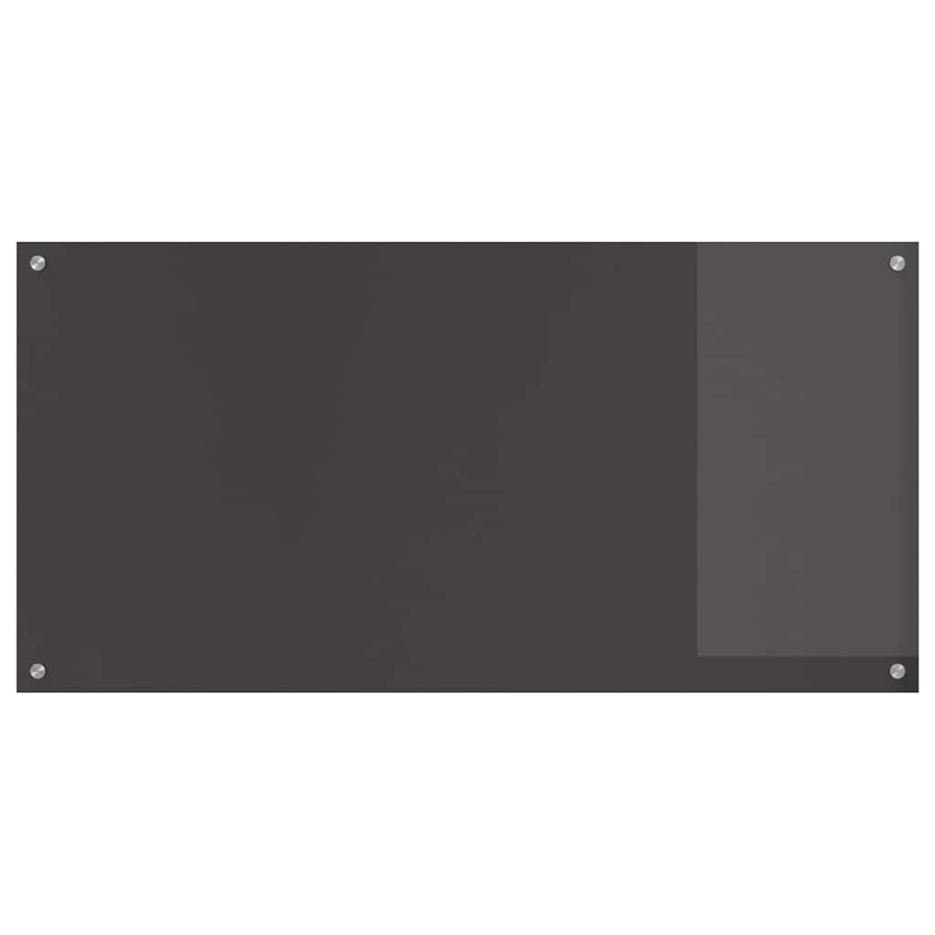 vidaXL Πλάτη κουζίνας 2 τμχ. Σκούρο Γκρι 120 x 60 cm σκληρυμένο γυαλί