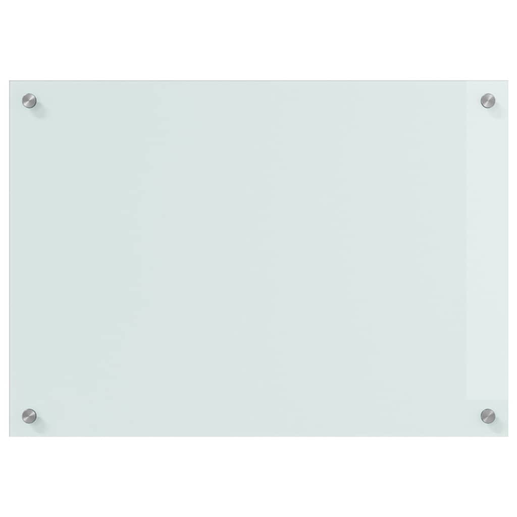 vidaXL Πλάτη κουζίνας 2 τεμ. Λευκό 70 x 50 cm σκληρυμένο γυαλί