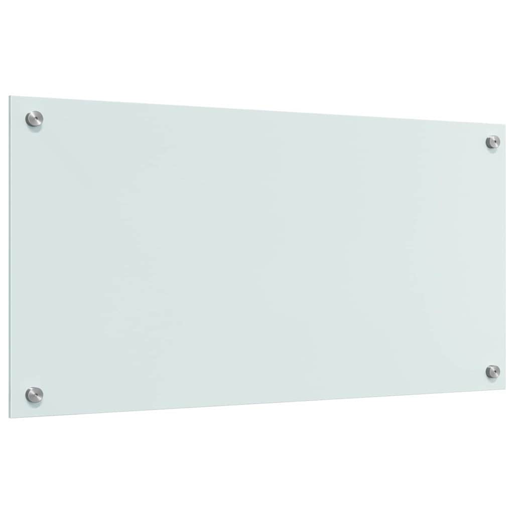 vidaXL Πλάτη κουζίνας 2 τεμ. Λευκό 80 x 40 cm σκληρυμένο γυαλί