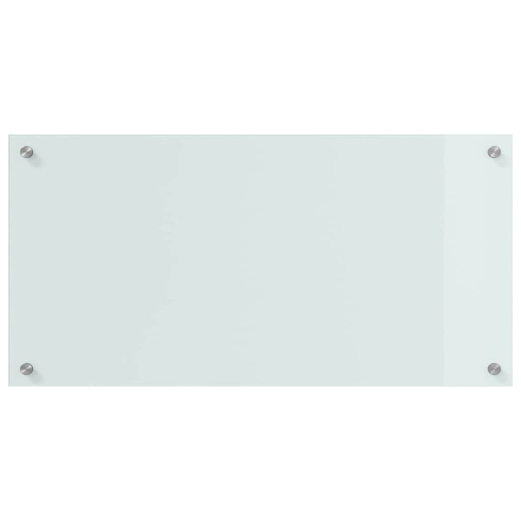 vidaXL Πλάτη κουζίνας 2 τεμ. Λευκό 80 x 40 cm σκληρυμένο γυαλί