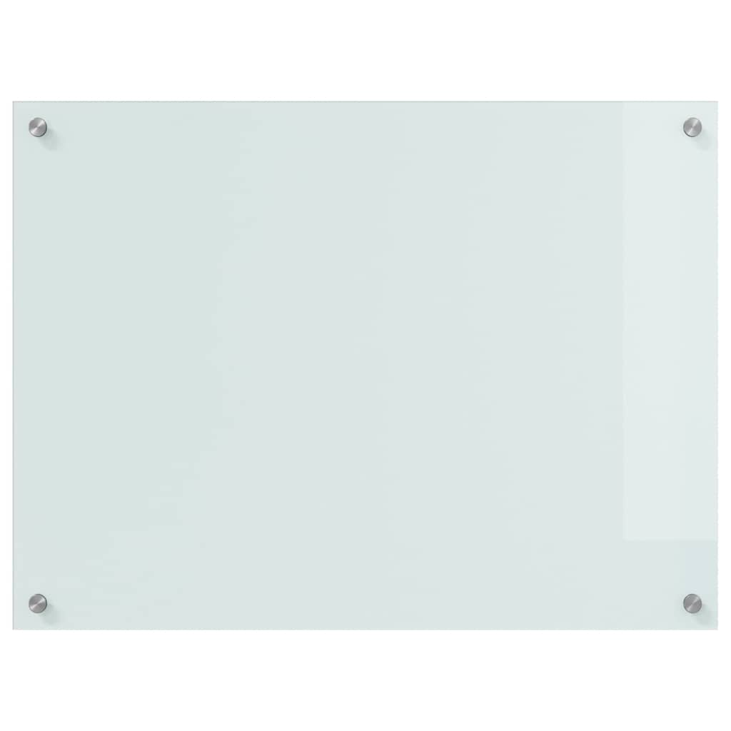 vidaXL Πλάτη κουζίνας 2 τεμ. Λευκό 80 x 60 cm σκληρυμένο γυαλί