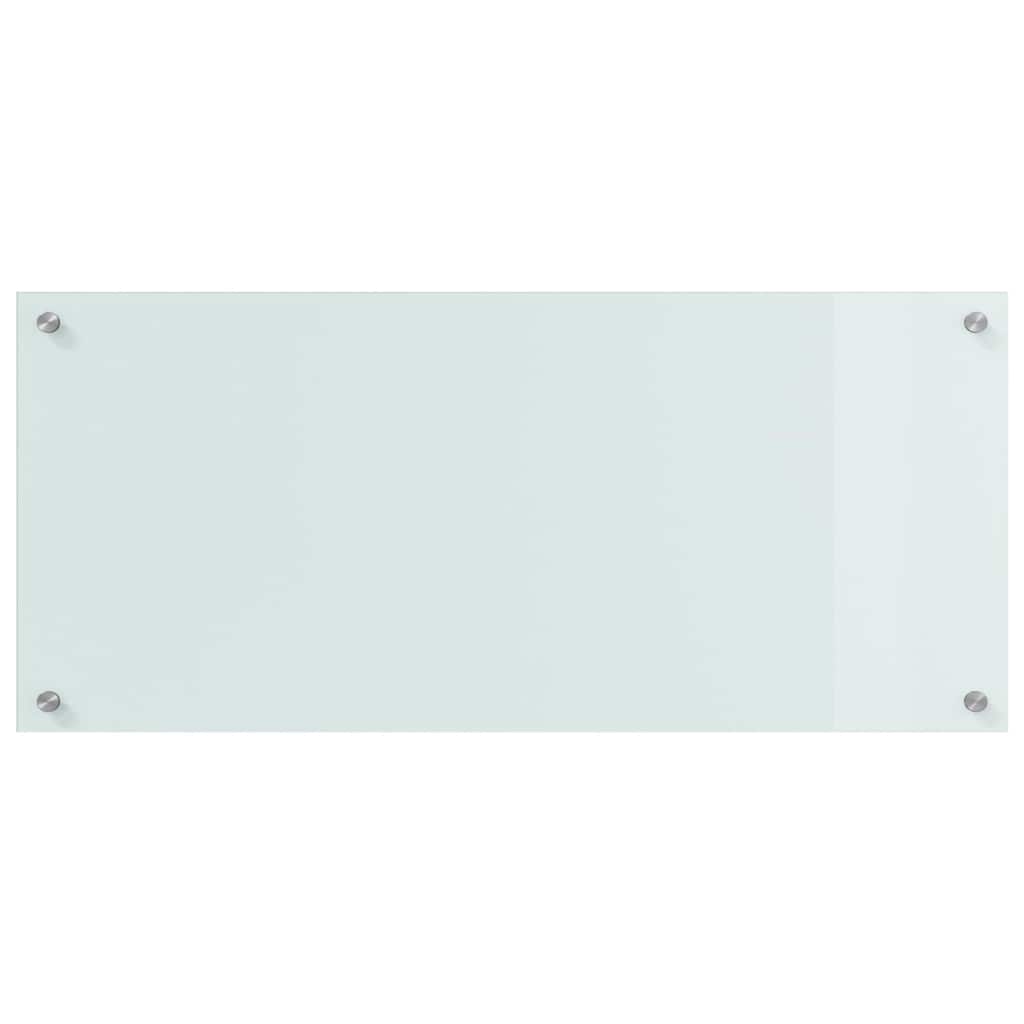 vidaXL Πλάτη κουζίνας 2 τεμ. Λευκό 90 x 40 cm σκληρυμένο γυαλί