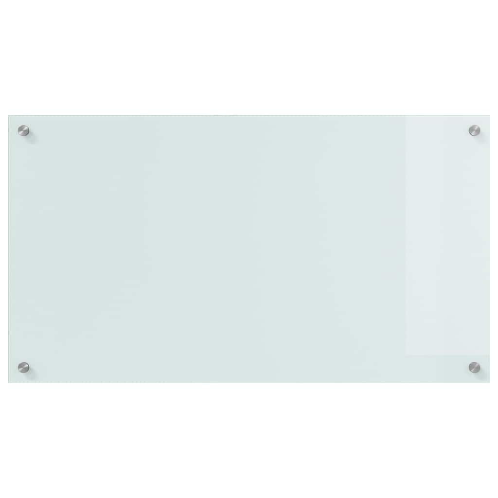vidaXL Πλάτη κουζίνας 2 τεμ. Λευκό 90 x 50 cm σκληρυμένο γυαλί