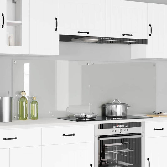 vidaXL Πλάτη κουζίνας 2 τεμ. Διαφανές 90 x 60 cm σκληρυμένο γυαλί