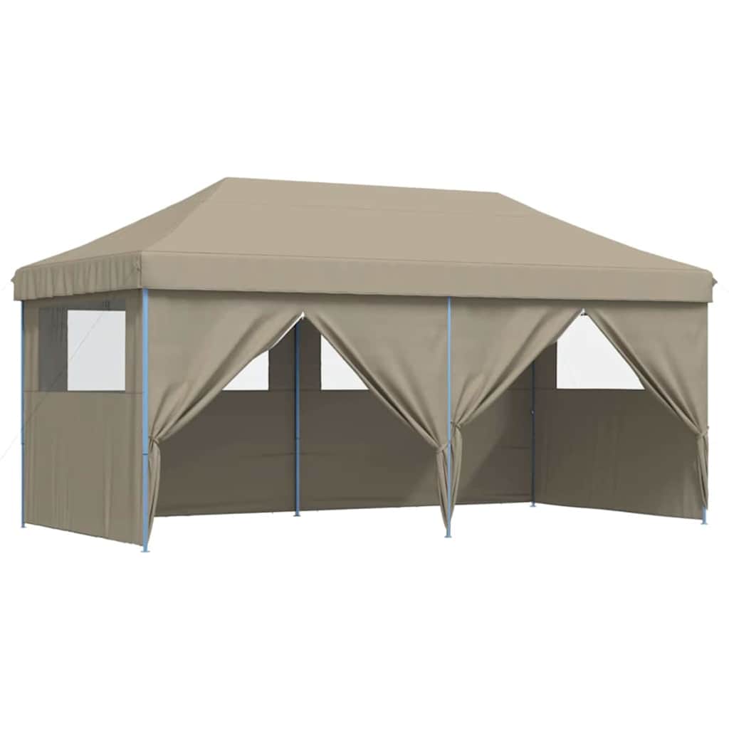 vidaXL Σκηνή πάρτι pop-up Taupe 580 x 292 x 315 εκ. Ύφασμα Όξφορντ