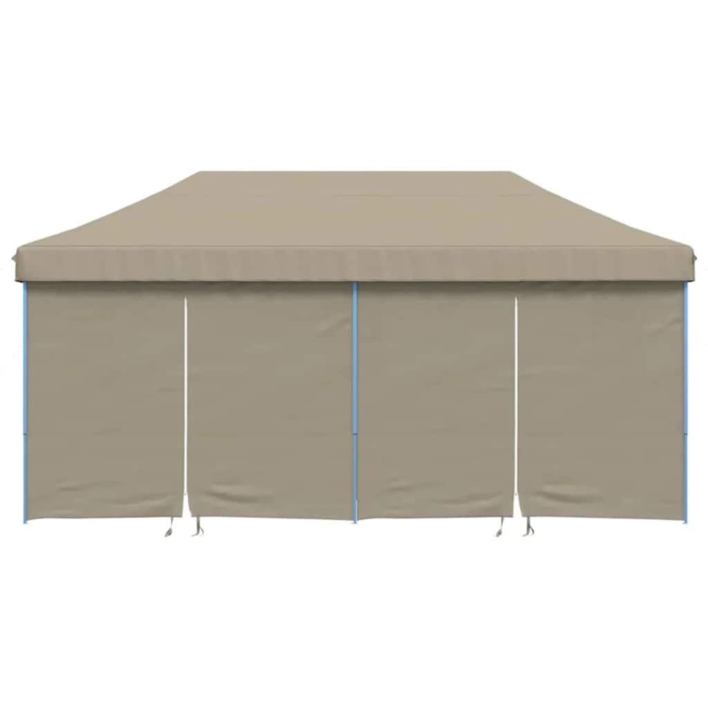 vidaXL Σκηνή πάρτι pop-up Taupe 580 x 292 x 315 εκ. Ύφασμα Όξφορντ