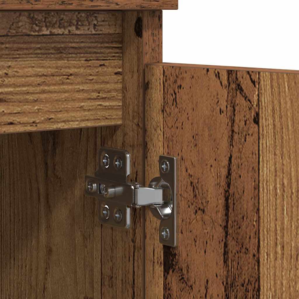 vidaXL Παραδοσιακά Πλευρικά Έπιπλα 3 pcs Παλιό Ξύλο 60 x 35 x 70 cm