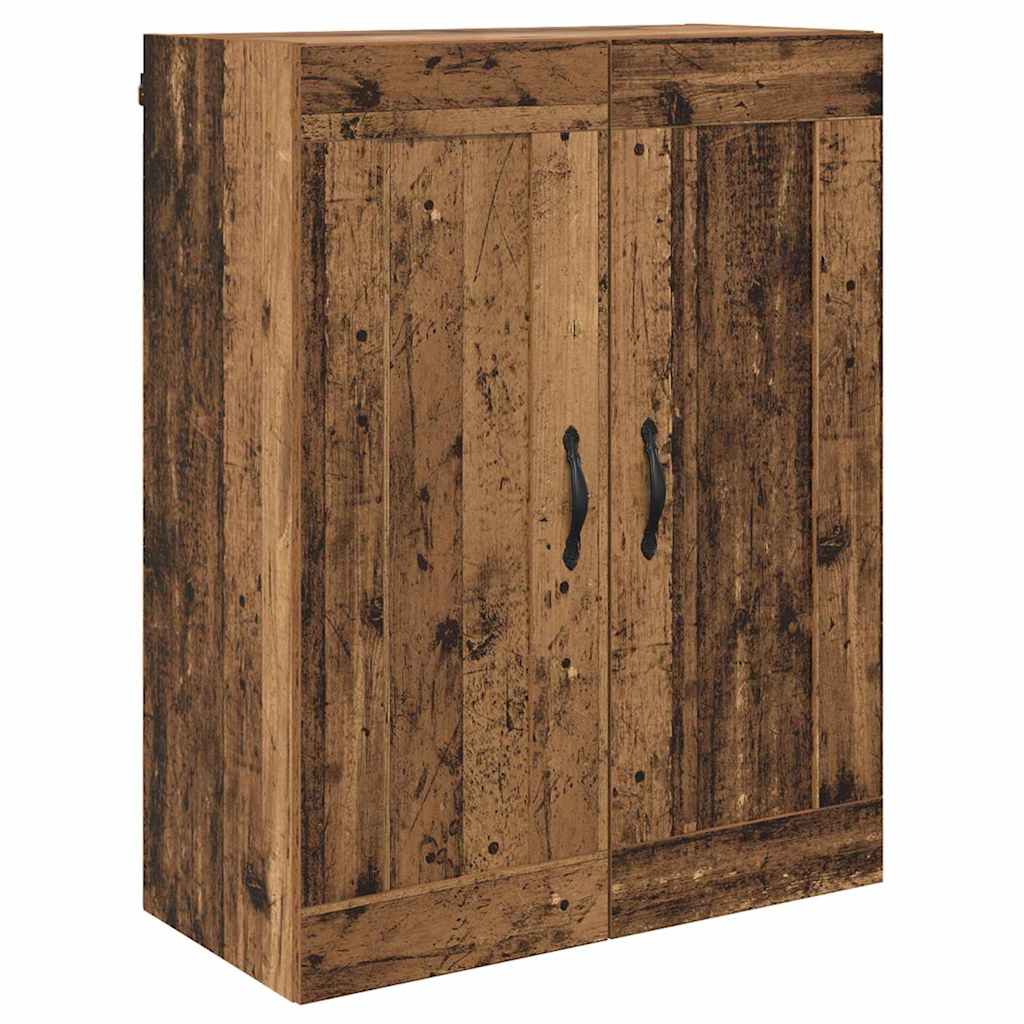vidaXL Ντουλάπα τοίχου 2 pcs Παλιό ξύλο 69,5 x 34 x 90 εκ.