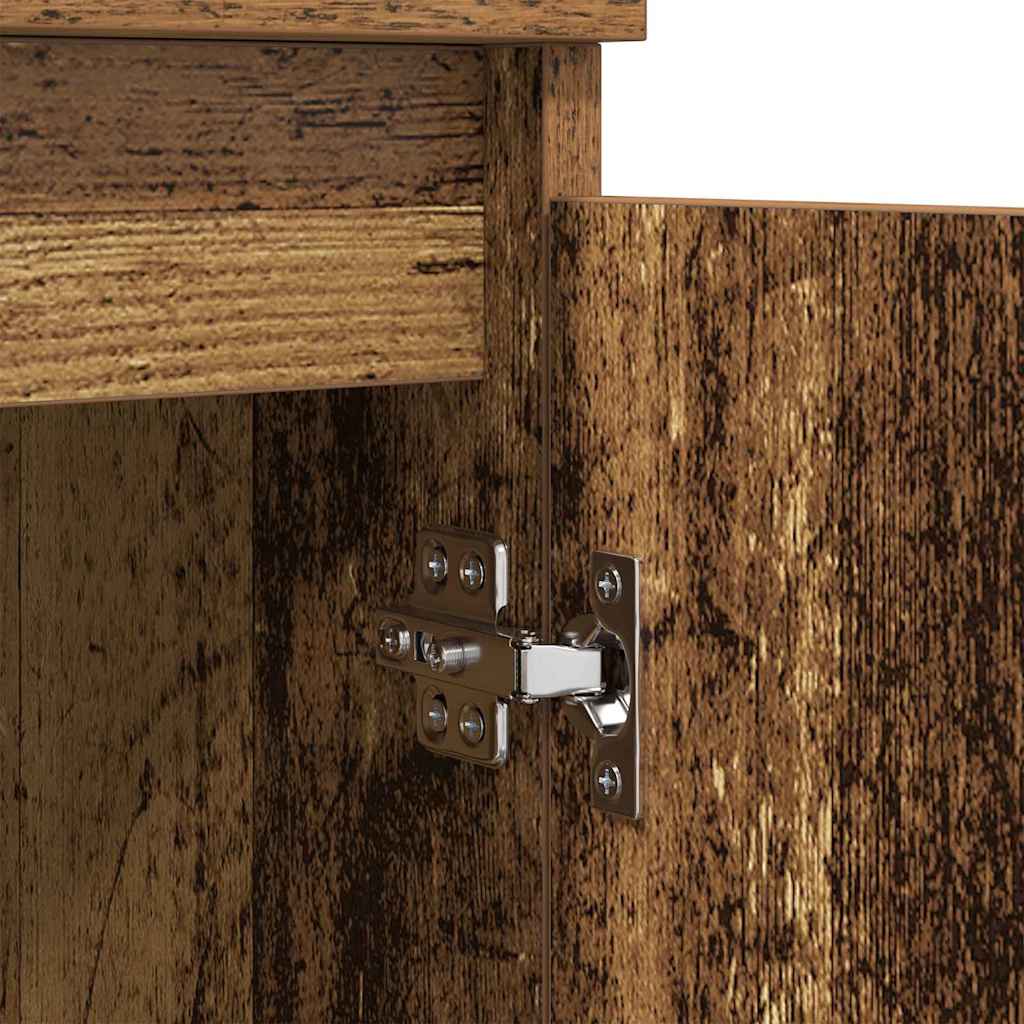 vidaXL Παραδοσιακά Πλευρικά Έπιπλα 3 pcs Παλιό Ξύλο 60 x 35 x 70 cm