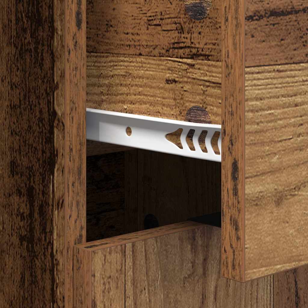 vidaXL Παραδοσιακά Πλευρικά Έπιπλα 2 pcs Παλιό Ξύλο 60 x 30 x 70 εκ.