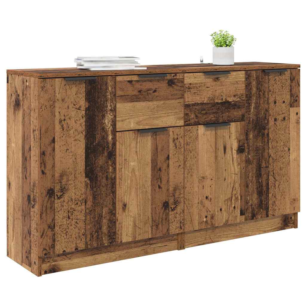 vidaXL Παραδοσιακά Πλευρικά Έπιπλα 2 pcs Παλιό Ξύλο 60 x 30 x 70 εκ.