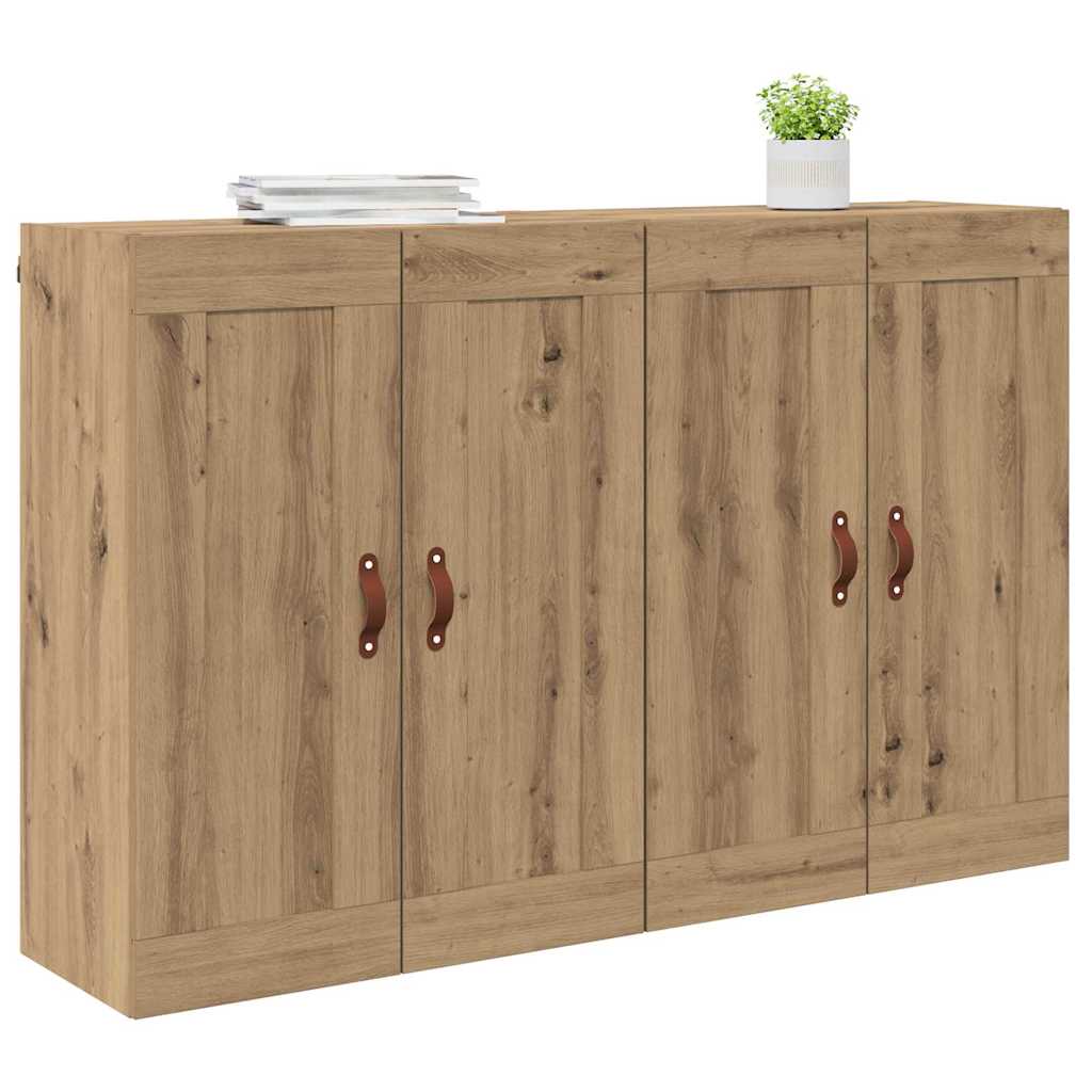 vidaXL Ντουλάπα τοίχου Επιτοίχιο 2 pcs Artisan Oak 69,5 x 34 x 90 εκ.