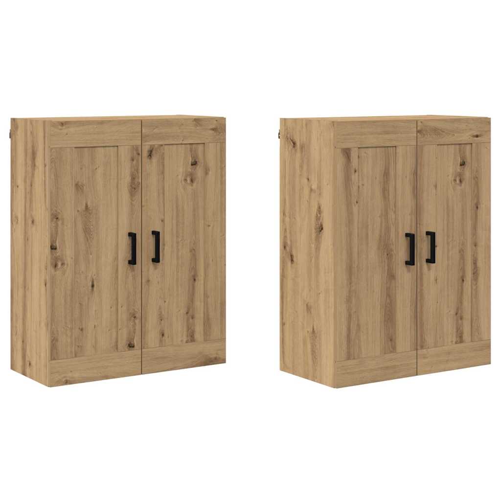vidaXL Ντουλάπα τοίχου Επιτοίχιο 2 pcs Artisan Oak 69,5 x 34 x 90 εκ.