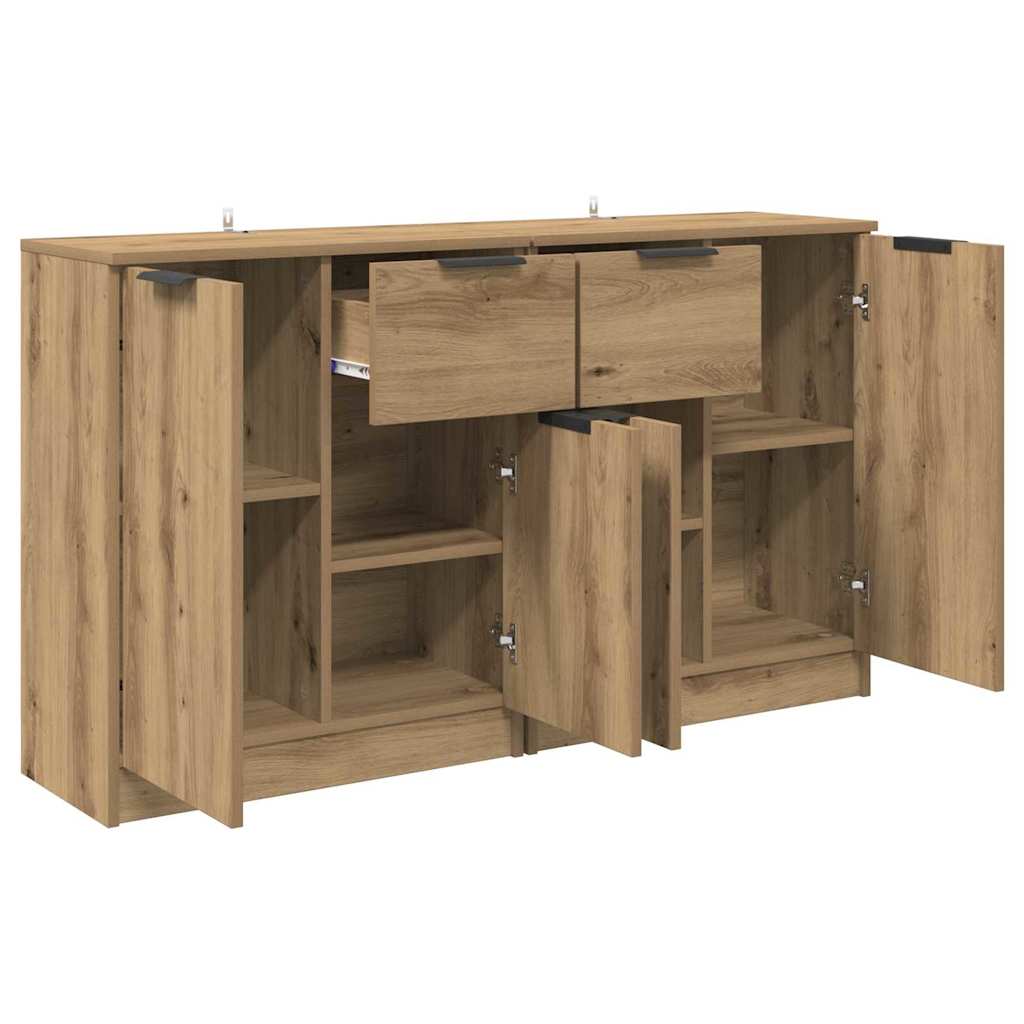 vidaXL Παραδοσιακά Πλευρικά Έπιπλα 2 τμχ. Artisan Oak 60 x 30 x 70 εκ.