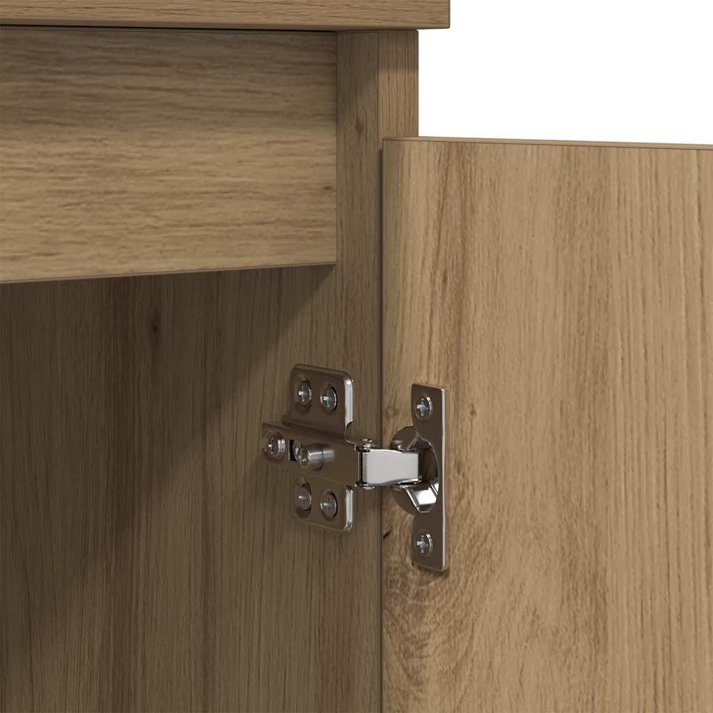 vidaXL Παραδοσιακά Πλευρικά Έπιπλα 2 pcs Artisan Oak 60 x 35 x 70 cm