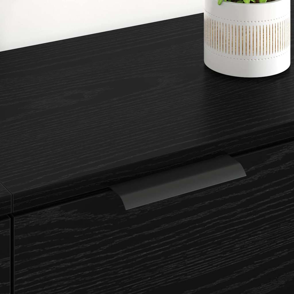 vidaXL Παραδοσιακά Πλευρικά Έπιπλα 2 pcs Μαύρη Οξυά 60 x 30 x 70 εκ.