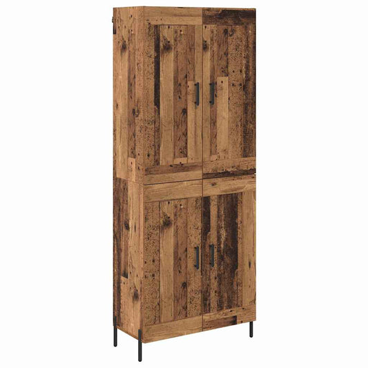vidaXL Highboard 2 pcs Παλιό Ξύλο Επεξεργασμένο ξύλο