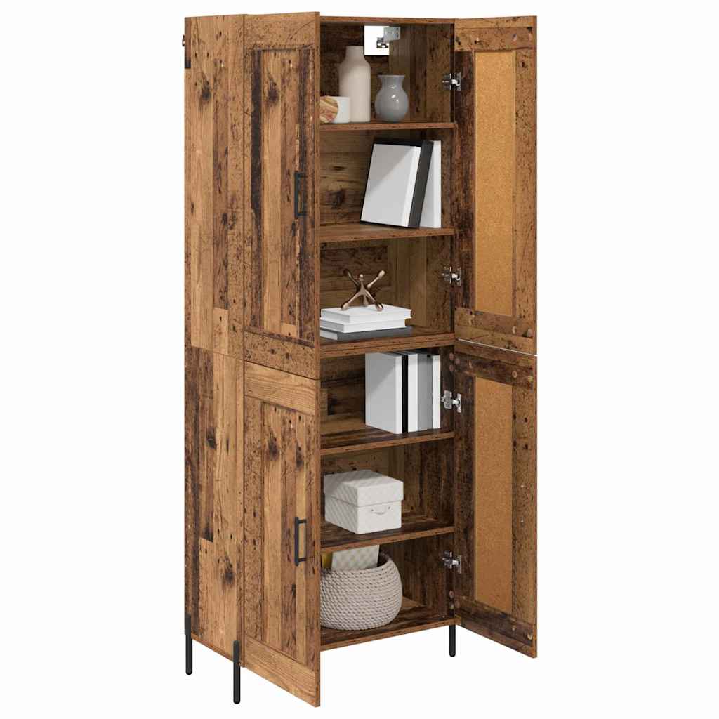 vidaXL Highboard 2 pcs Παλιό Ξύλο Επεξεργασμένο ξύλο