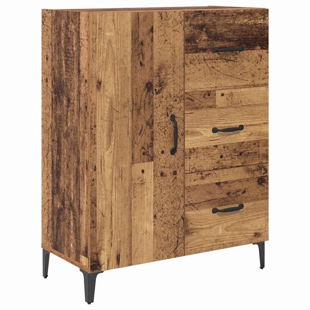 vidaXL Highboard Παλιό Ξύλο 69,5 x 34 x 180 εκ. Επεξεργασμένο ξύλο