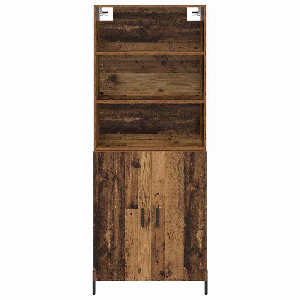 vidaXL Highboard Παλιό Ξύλο 69,5 x 32,5 x 180 εκ Επεξεργασμένο ξύλο