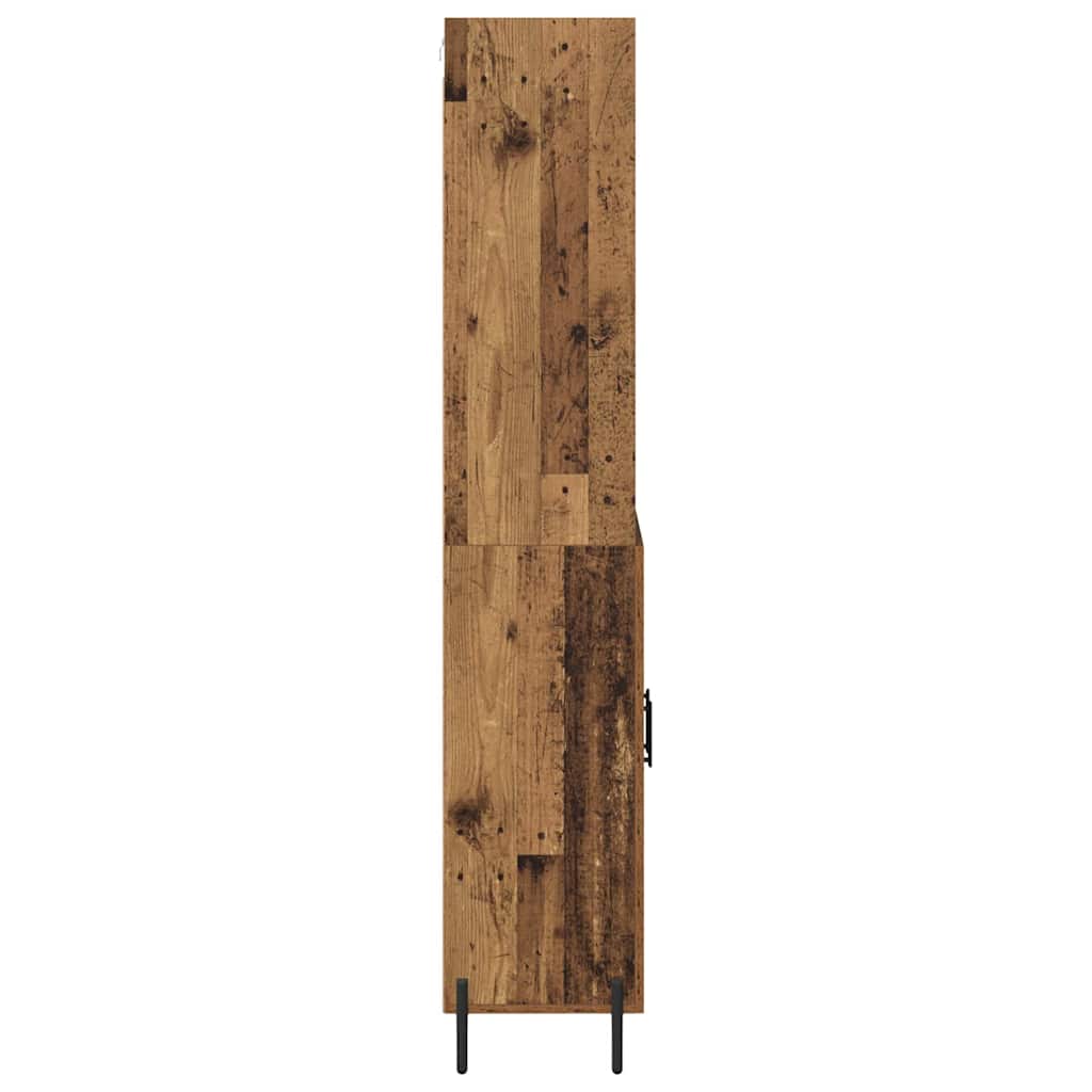 vidaXL Highboard Παλιό Ξύλο 69,5 x 32,5 x 180 εκ Επεξεργασμένο ξύλο