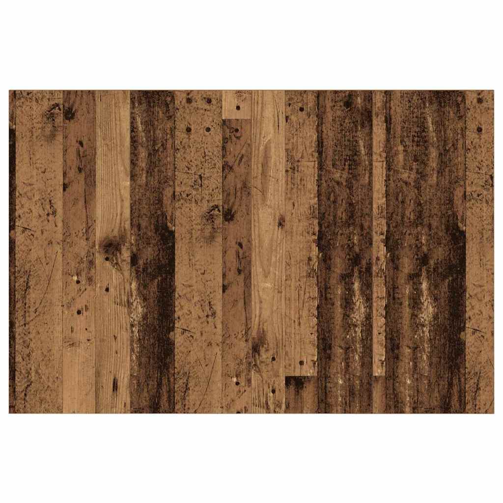 vidaXL Κεφαλή κρεβατιού με κομοδίνο με συρτάρι 3 pcs Παλιό Ξύλο