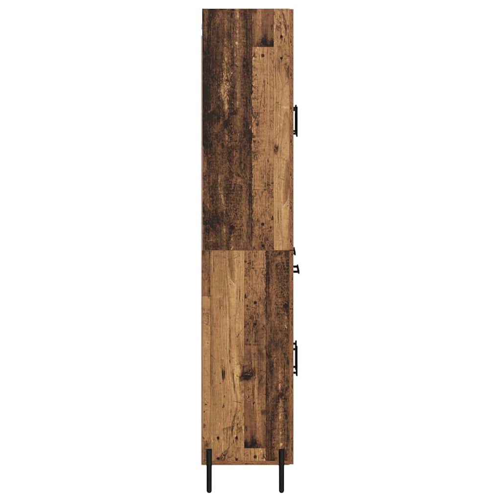vidaXL Highboard Παλιό Ξύλο 69,5 x 34 x 180 εκ. Επεξεργασμένο ξύλο
