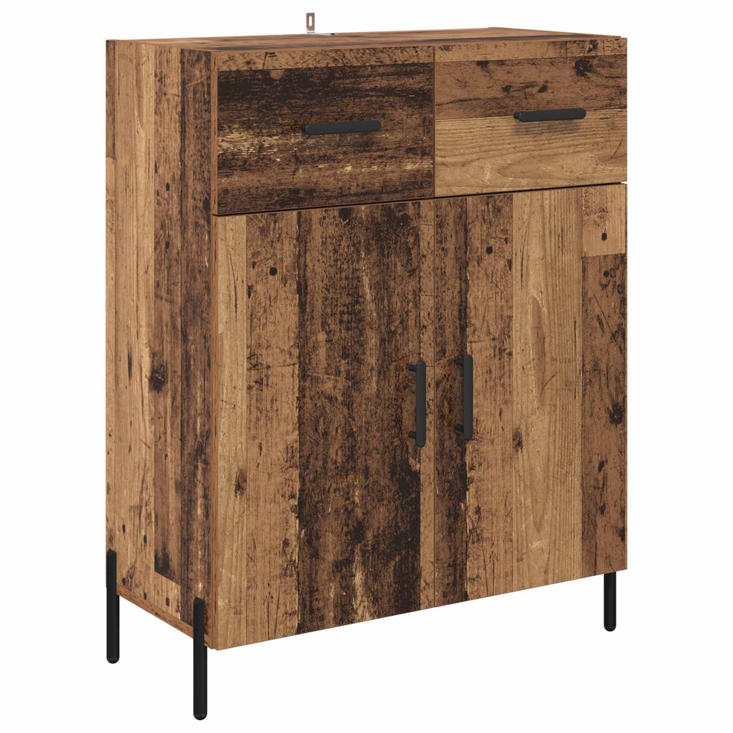 vidaXL Highboard 2 pcs Παλιό Ξύλο Επεξεργασμένο ξύλο