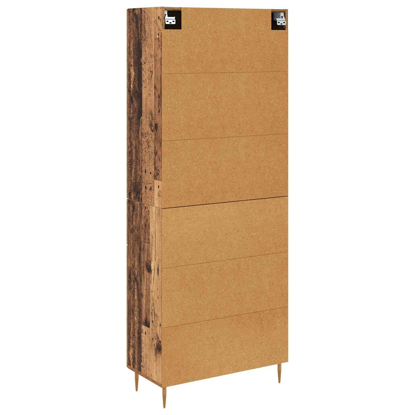 vidaXL Highboard Παλιό Ξύλο 69,5 x 34 x 180 εκ. Επεξεργασμένο ξύλο