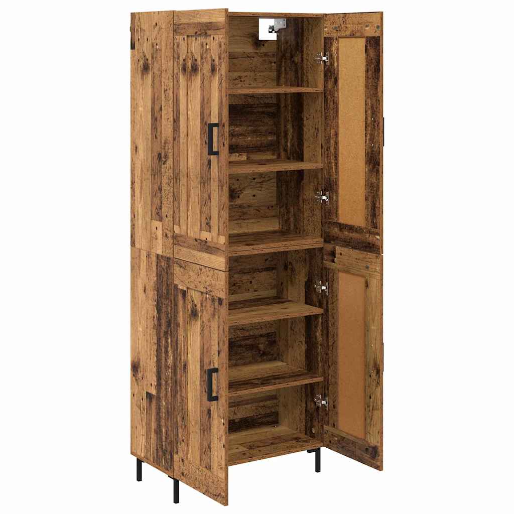 vidaXL Highboard 2 pcs Παλιό Ξύλο Επεξεργασμένο ξύλο