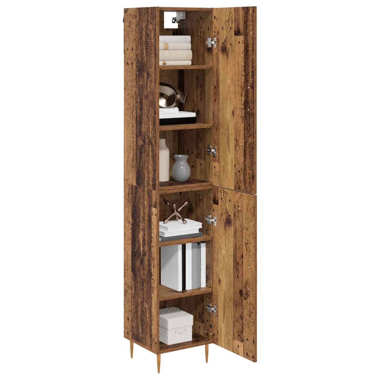 vidaXL Highboard 2 pcs Παλιό Ξύλο Επεξεργασμένο ξύλο