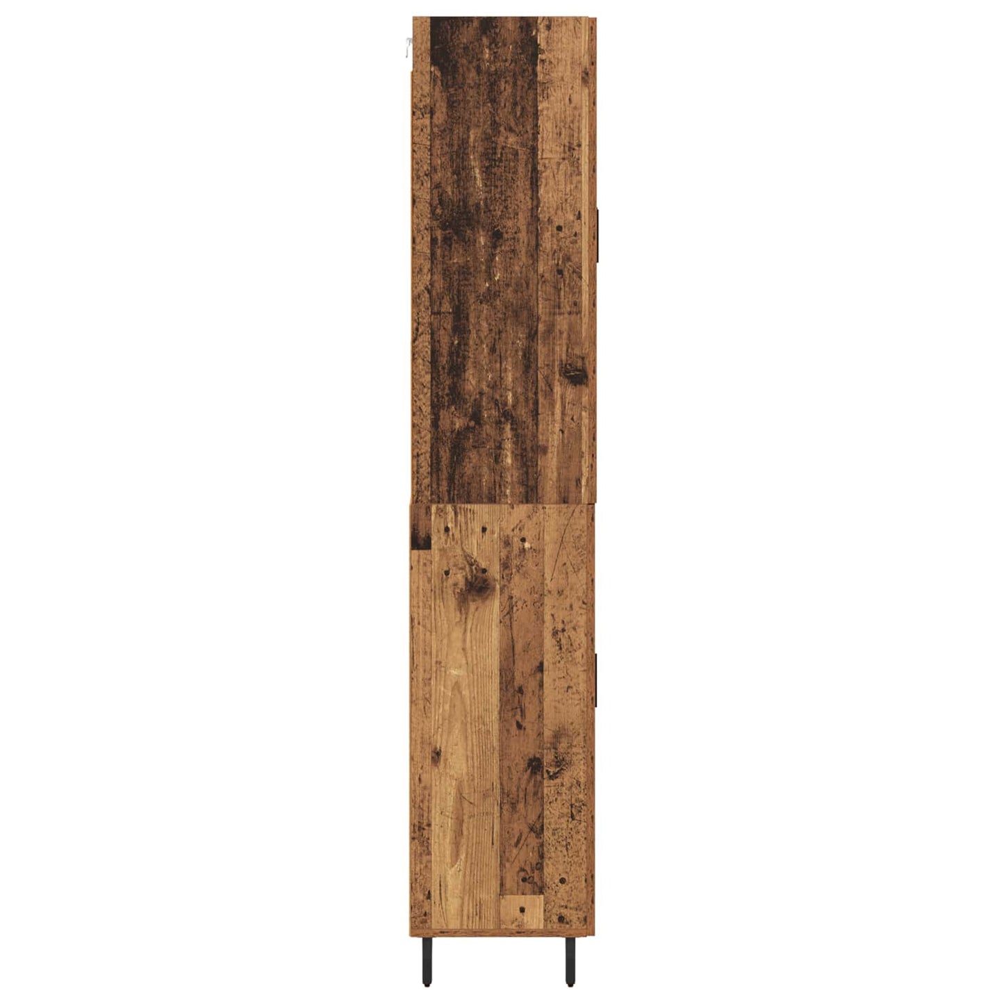 vidaXL Highboard με συρτάρι 2 pcs Παλιό Ξύλο Επεξεργασμένο ξύλο