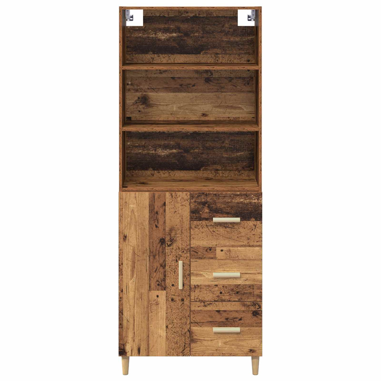 vidaXL Highboard Παλιό Ξύλο 69,5 x 32,5 x 180 εκ Επεξεργασμένο ξύλο