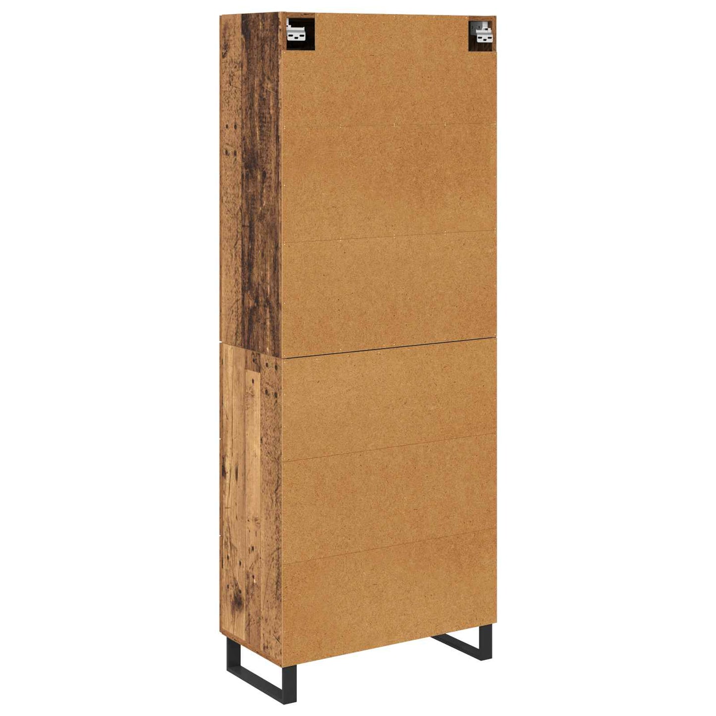 vidaXL Highboard Παλιό ξύλο 69,5 x 34 x 180 εκ. Επεξεργασμένο ξύλο