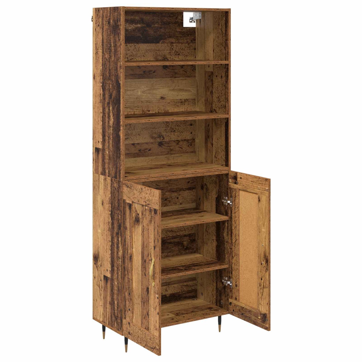 vidaXL Highboard Παλιό Ξύλο 69,5 x 34 x 180 εκ. Επεξεργασμένο ξύλο